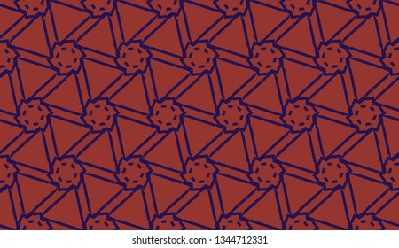 Decorative pattern with triangles style. Vector illustration. For fashion print, scrapbooking page, flyer design