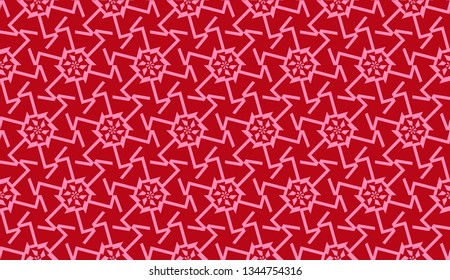 Decorative pattern with triangles style. Vector illustration. For fashion print, scrapbooking page, flyer design