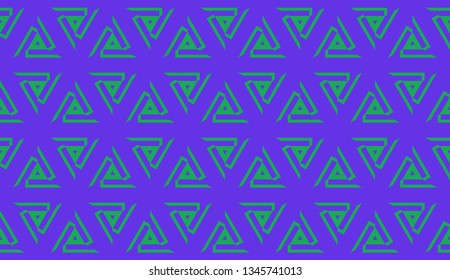 Decorative pattern with triangles style. Vector illustration. For fashion print, scrapbooking page, flyer design