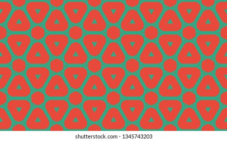 Decorative pattern with triangles style. Vector illustration. For fashion print, scrapbooking page, flyer design
