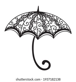 Decorative pattern umbrella. Vector illustration