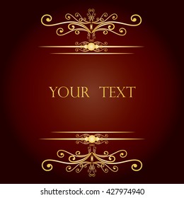 
Decorative pattern . Vintage border frame. Retro ornament pattern in antique style . Vector illustration
