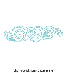 Decorative pattern of water drops. Vector illustration