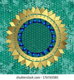 Decorative patterned background reward in a frame