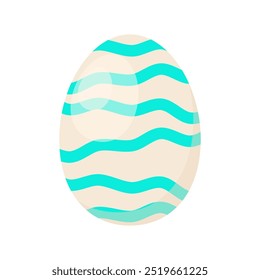 Decorative patterned colorful easter eggs icons vector illustration perfect for holiday easter isolated on a white background