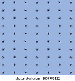 decorative patterns in black color on blue background vector