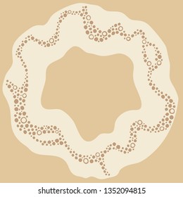 Decorative patterns for logo plates sand