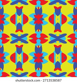 Decorative patterns on fabric are created using various techniques.