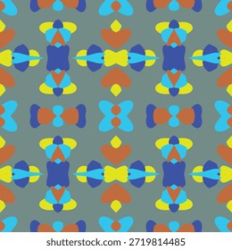 Patrones decorativos sobre tela creados utilizando diversas técnicas.