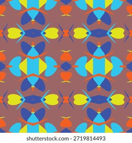Patrones decorativos sobre tela creados utilizando diversas técnicas.