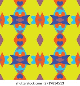 Patrones decorativos sobre tela creados utilizando diversas técnicas.