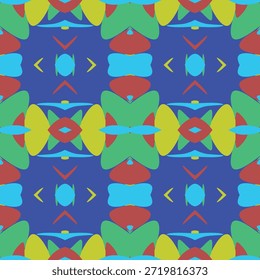 Patrones decorativos sobre tela creados utilizando diversas técnicas.