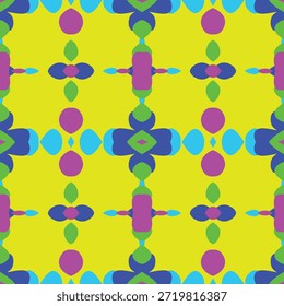 Patrones decorativos sobre tela creados utilizando diversas técnicas.