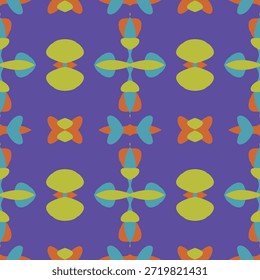 Patrones decorativos sobre tela creados utilizando diversas técnicas.