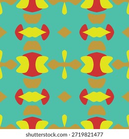 Patrones decorativos sobre tela creados utilizando diversas técnicas.