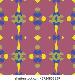 Patrones decorativos sobre tela creados utilizando diversas técnicas.