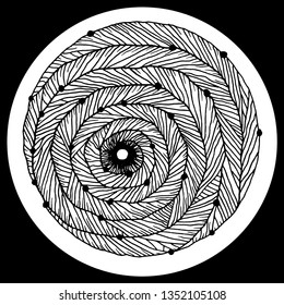 Decorative patterns for plates prints for t-shirts logo ornament mandala flat vintage elements