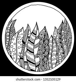 Decorative patterns for plates prints for t-shirts logo ornament mandala flat vintage elements