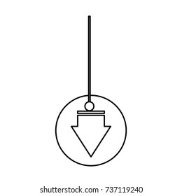 decorative pendant  vector illustration