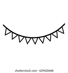 decorative pennants icon