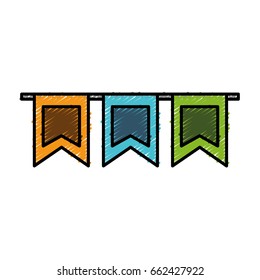 decorative pennants icon