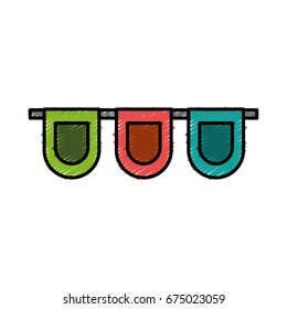 decorative pennants icon