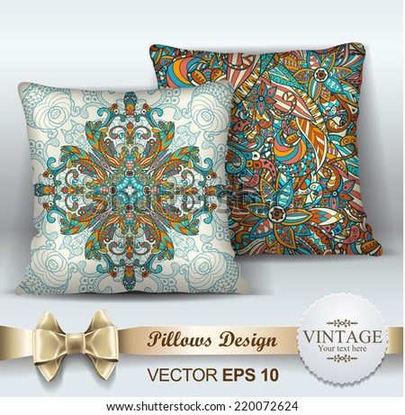 Decorative Pillows Design Template Set Two Stock Vector Royalty Magnificent Set Of Two Decorative Pillows Decorative Pillows Design Template Set Two Stock Vector Royalty Magnificent Set Of Two Decorative Pillows