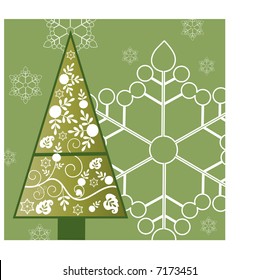 decorative pine christmas tree
