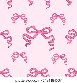Patrón sin fisuras de arcos rosados decorativos. Diseño de moda. Fondo romántico femenino lindo para la tela, el Fondo de pantalla, el envoltorio. Ilustración vectorial