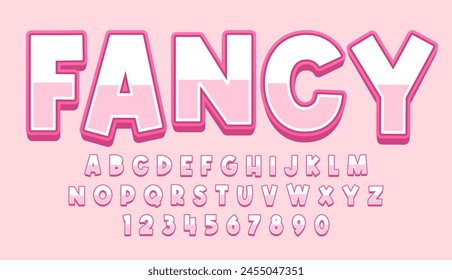 diseño de Vector de efecto de texto editable de lujo rosa decorativo