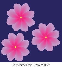 Decorative Pink Flower Vector. Perfect choice for summer, spring, wedding and other festival design. 