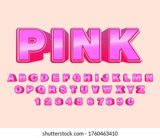 Letra rosa y alfabeto decorativos, vector