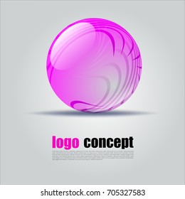 Decorative Pink Logo Concept