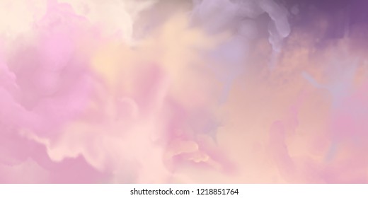 Decorative pink vector watercolor background with painting texture