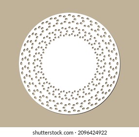 Diseño de máscaras de lugar decorativo, plantilla de corte de papel