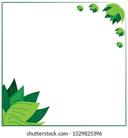 Decorative, plant border frame, decorative frame design