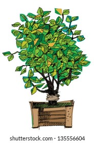 decorative plant - cartoon