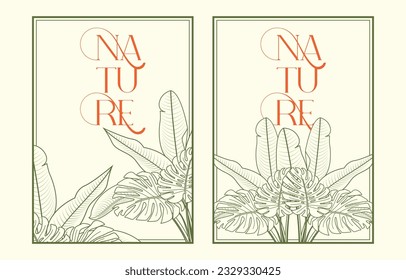 decorative plant frame writing name invitation couple name document name