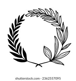 Decorative Plant Icon, True Black Icon