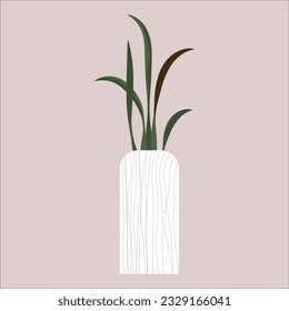 Decorative Plant illustration element, green