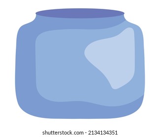 decorative plant pot on white background