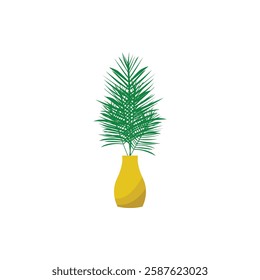 decorative plant vector icon white background