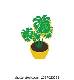 decorative plant vector icon white background