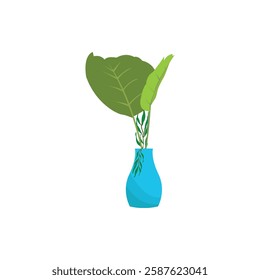 decorative plant vector icon white background