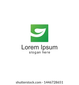 decorative plants logo template design vector