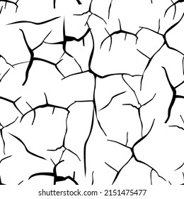 decorative plaster imitating the cracked paint on the wall.Seamless texture, background, pattern. 