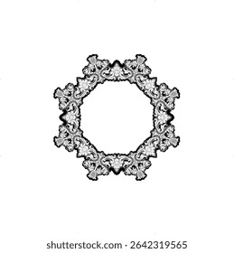 Decorative Plate with Floral and Geometric Patterns