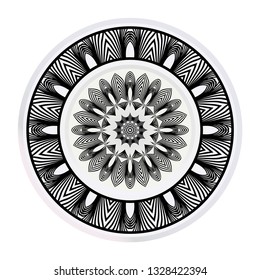 Decorative plates for interior design. Empty dish, porcelain plate mock up design. Vector illustration