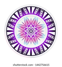 decorative plates for interior design. Empty dish, porcelain plate mock up design. Vector illustration.