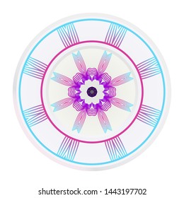decorative plates for interior design. Empty dish, porcelain plate mock up design. Vector illustration.